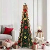 Dirbtinė Kalėdų eglutė su 150 LED s stovu Žalia 185 cm PVC