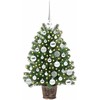 Dirbtinė Kalėdų eglutė su 150 LED s stovu Žalia 75 cm PE ir PVC