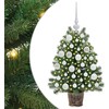 Dirbtinė Kalėdų eglutė su 150 LED s stovu Žalia 75 cm PE ir PVC