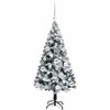 Dirbtinė Kalėdų eglutė Balta 120 cm PVC ir Plienas ir Plastikas