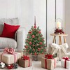 Dirbtinė Kalėdų eglutė su 150 LED s stovu Žalia 75 cm PE ir PVC