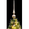 Dirbtinė Kalėdų eglutė su 150 LED, žaisliukais ir sniegu, 120cm