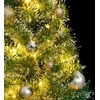 Dirbtinė Kalėdų eglutė su 150 LED, žaisliukais ir sniegu, 150cm