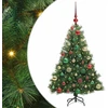 Dirbtinė Kalėdų eglutė su 150 LED Žalia 120 cm PE ir PVC