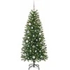 Dirbtinė Kalėdų eglutė su 150 LED Žalia 150 cm PE ir PVC