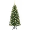 Dirbtinė Kalėdų eglutė su 150 LED Žalia 150 cm PE ir PVC
