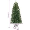 Dirbtinė Kalėdų eglutė su 150 LED Žalia 120 cm PE ir PVC