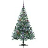Dirbtinė Kalėdų eglutė su 150 LED Žalia 150 cm PVC ir plienas