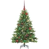 Dirbtinė Kalėdų eglutė su 150 LED Žalia 120 cm PE ir PVC