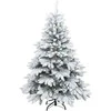 Dirbtinė Kalėdų eglutė su 150 LED Balta 150 cm PE ir PVC