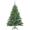 Dirbtinė Kalėdų eglutė su 150 LED Žalia 150 cm PE ir PVC