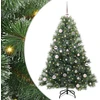 Dirbtinė Kalėdų eglutė su 150 LED Žalia 150 cm PE ir PVC