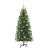 Dirbtinė Kalėdų eglutė su 150 LED Žalia 120 cm PE ir PVC