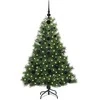 Dirbtinė Kalėdų eglutė su 150 LED Žalia 120 cm PE ir PVC