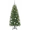 Dirbtinė Kalėdų eglutė su 150 LED Žalia 150 cm PE ir PVC