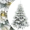 Dirbtinė Kalėdų eglutė su 150 LED Balta 120 cm PE ir PVC