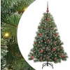 Dirbtinė Kalėdų eglutė su 150 LED Žalia 120 cm PE ir PVC
