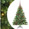 Dirbtinė Kalėdų eglutė su 150 LED Žalia 120 cm PE ir PVC