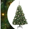 Dirbtinė Kalėdų eglutė su 150 LED Žalia 150 cm PE ir PVC