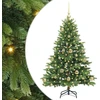 Dirbtinė Kalėdų eglutė su 150 LED Žalia 120 cm PE ir PVC