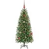 Dirbtinė Kalėdų eglutė su 150 LED Žalia 150 cm PE ir PVC