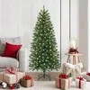 Dirbtinė Kalėdų eglutė su 150 LED Žalia 150 cm PE ir PVC