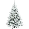 Dirbtinė Kalėdų eglutė su 150 LED Balta 150 cm PE ir PVC