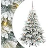 Dirbtinė Kalėdų eglutė su 150 LED Balta 120 cm PE ir PVC