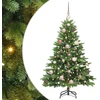 Dirbtinė Kalėdų eglutė su 150 LED Žalia 120 cm PE ir PVC