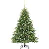 Dirbtinė Kalėdų eglutė su 150 LED Žalia 120 cm PE ir PVC