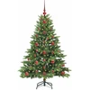 Dirbtinė Kalėdų eglutė su 150 LED Žalia 120 cm PE ir PVC