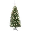 Dirbtinė Kalėdų eglutė su 150 LED Žalia 120 cm PE ir PVC