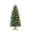 Dirbtinė Kalėdų eglutė su 150 LED Žalia 150 cm PE ir PVC
