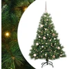 Dirbtinė Kalėdų eglutė su 150 LED Žalia 150 cm PE ir PVC