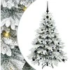 Dirbtinė Kalėdų eglutė su 150 LED Balta 120 cm PE ir PVC