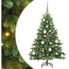 Dirbtinė Sulankstoma Kalėdų Eglutė 120 cm 150 LED Šilta balta