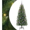 Dirbtinė Kalėdų eglutė su 150 LED Žalia 150 cm PE ir PVC