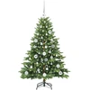 Dirbtinė Kalėdų eglutė su 150 LED Žalia 120 cm PE ir PVC