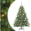 Dirbtinė Kalėdų eglutė su 150 LED Žalia 120 cm PE ir PVC