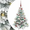 Dirbtinė Kalėdų eglutė su 150 LED Balta 120 cm PE ir PVC