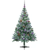 Dirbtinė Kalėdų eglutė su 150 LED Žalia 150 cm PVC ir plienas