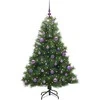 Dirbtinė Kalėdų eglutė su 150 LED Žalia 150 cm PE ir PVC