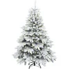 Dirbtinė Kalėdų eglutė su 150 LED Balta 150 cm PE ir PVC
