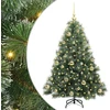 Dirbtinė Kalėdų eglutė su 150 LED Žalia 120 cm PE ir PVC