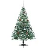 Dirbtinė Kalėdų eglutė su 150 LED Žalia 150 cm PVC ir plienas