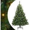 Dirbtinė Kalėdų eglutė su 150 LED Žalia 150 cm PE ir PVC