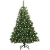 Dirbtinė Kalėdų eglutė su 150 LED Žalia 150 cm PE ir PVC