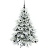 Dirbtinė Kalėdų eglutė su 150 LED Balta 120 cm PE ir PVC