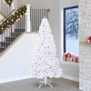 Dirbtinė Kalėdų eglutė su 300 LED Balta 240 cm PVC ir Plienas