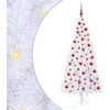 Dirbtinė Kalėdų eglutė su 300 LED Balta 180 cm PVC ir Plienas